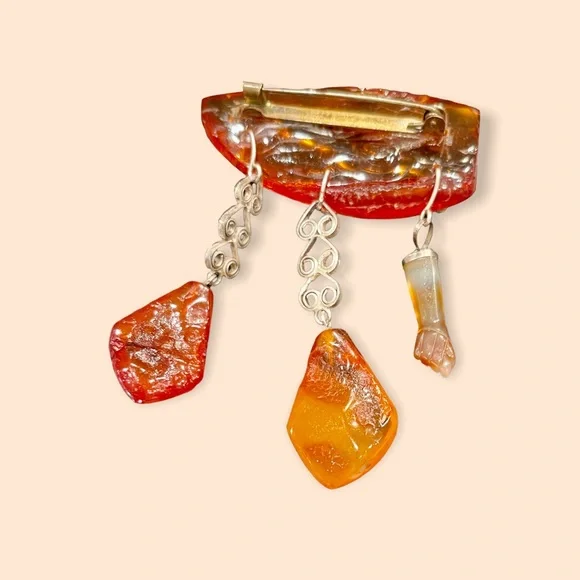 SPECTACULAR PIECE OF VINTAGE AMBER - Picture 10 of 16